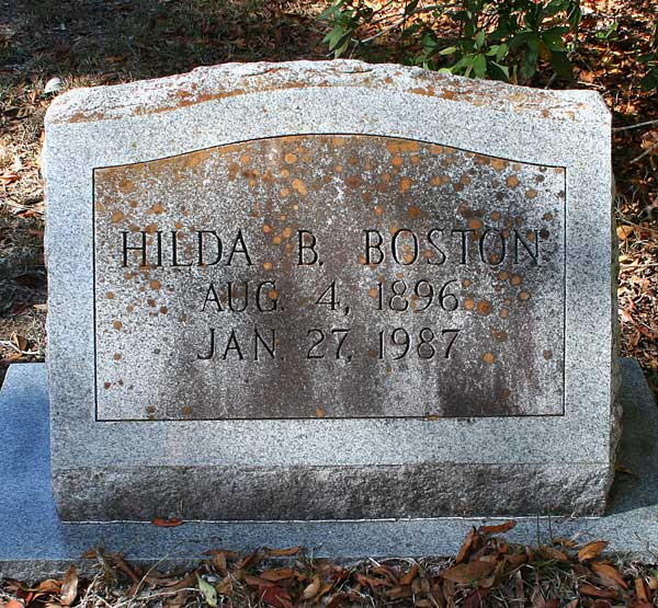 Hilda B. Boston Gravestone Photo