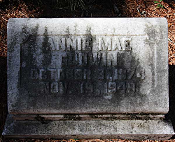 Annie Mae Godwin Gravestone Photo