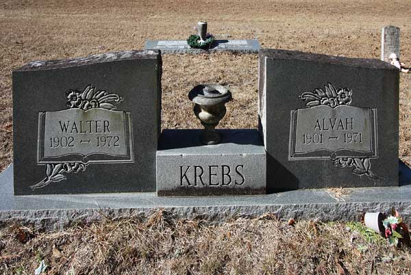 Walter & Alvah Krebs Gravestone Photo