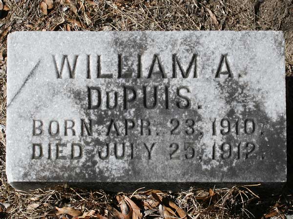 William A. DuPuis Gravestone Photo