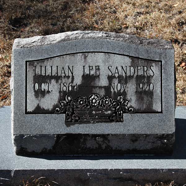 Lillian Lee Sanders Gravestone Photo