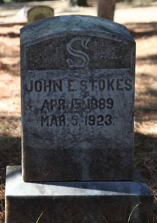 John E. Stokes Gravestone Photo