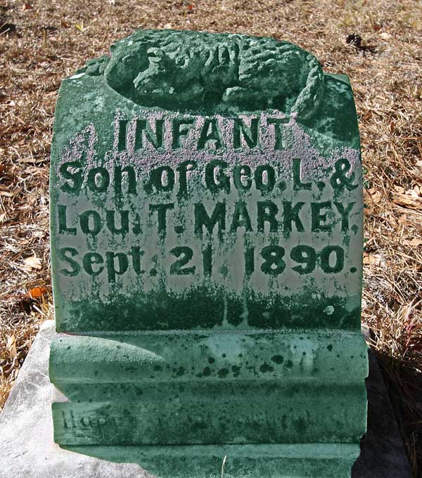 Infant Markey Gravestone Photo