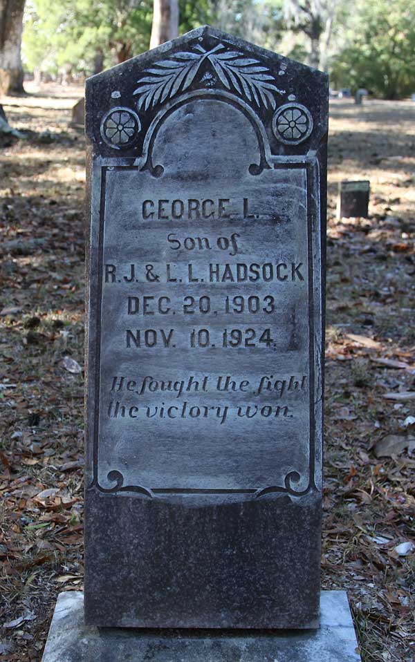 George L. Hadsock Gravestone Photo