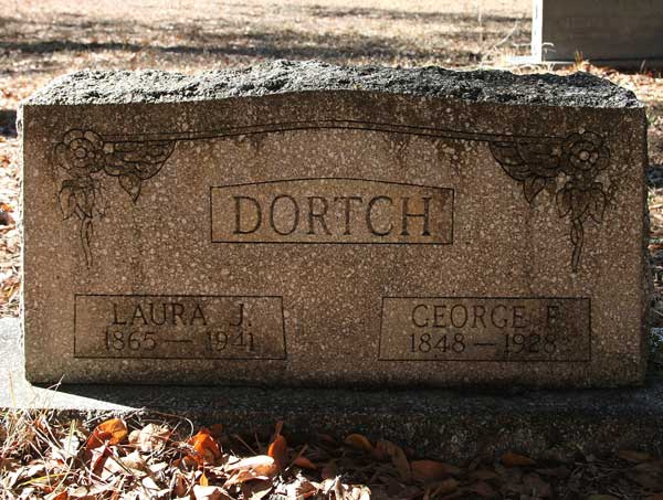 Laura J. & George F. Dortch Gravestone Photo
