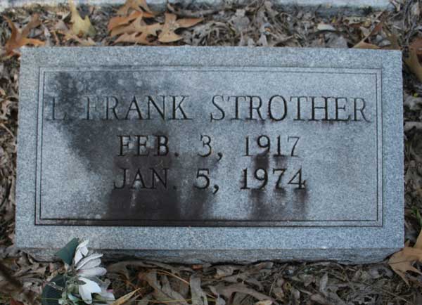 L. Frank Strother Gravestone Photo