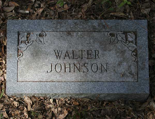 Walter Johnson Gravestone Photo