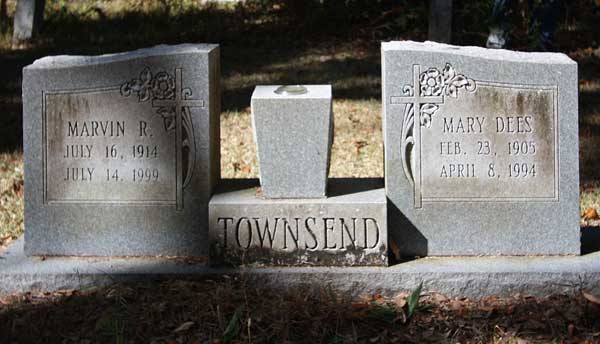 Marvin R. & Mary Dees Townsend Gravestone Photo