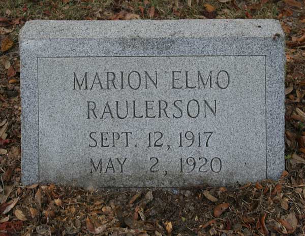 Marion Elmo Raulerson Gravestone Photo