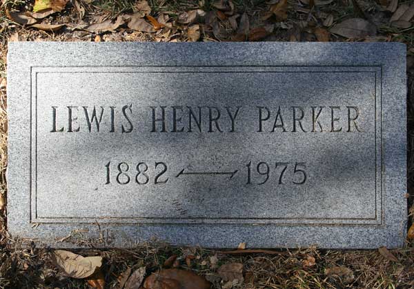 Lewis Henry Parker Gravestone Photo