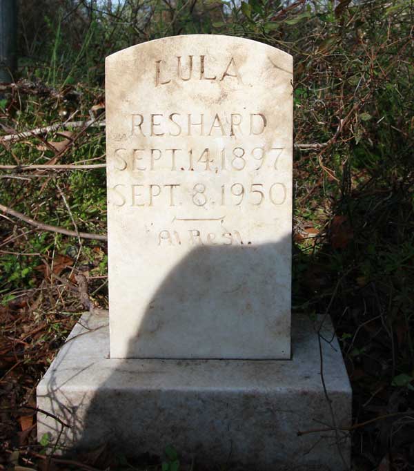 Lula Reshard Gravestone Photo