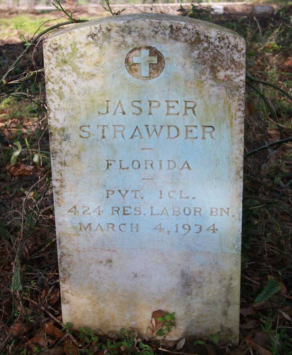 Jasper Strawder Gravestone Photo