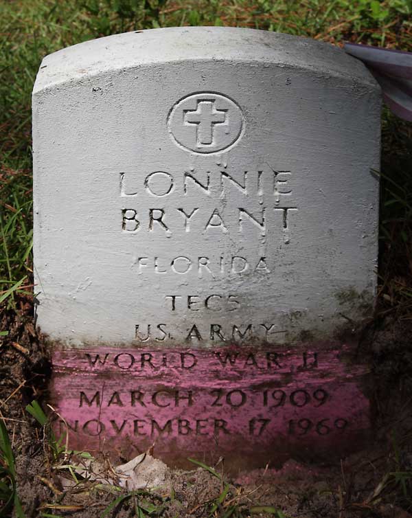 Lonnie Bryant Gravestone Photo