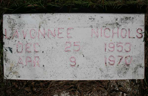 Lavonnee Nichols Gravestone Photo