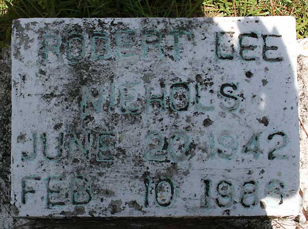 Robert Lee Nichols Gravestone Photo