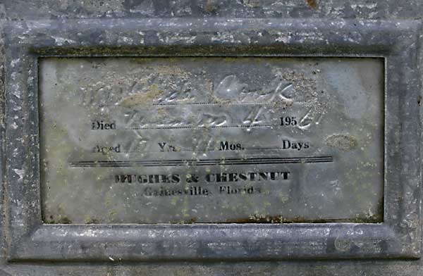 ??? Cook Gravestone Photo