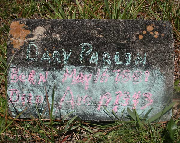 Dary Parlin Gravestone Photo