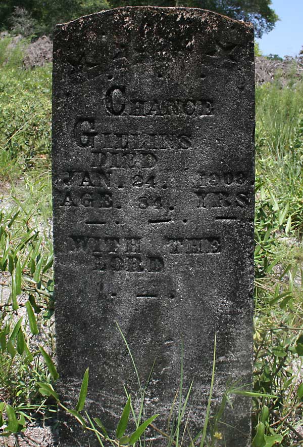 Chance Gillins Gravestone Photo