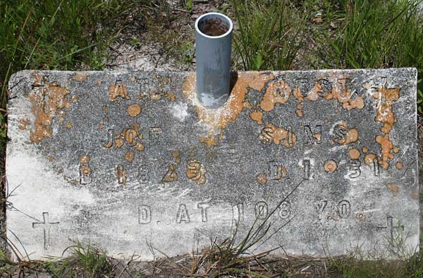 Joe Sims Gravestone Photo