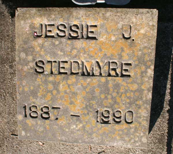 Jessie J. Stedmyre Gravestone Photo
