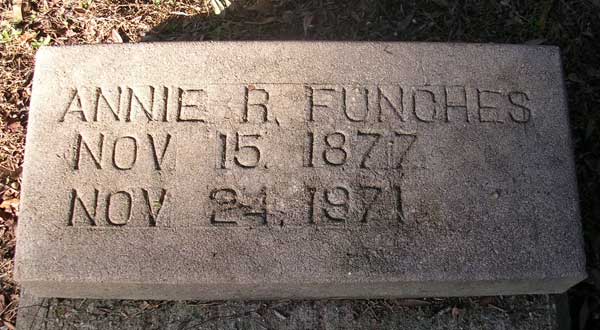 Annie R. Funches Gravestone Photo