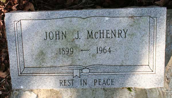 John J. McHenry Gravestone Photo