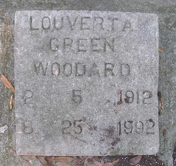 Louverta Green Woodard Gravestone Photo