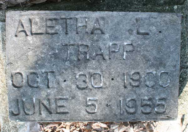 Aletha L. Trapp Gravestone Photo