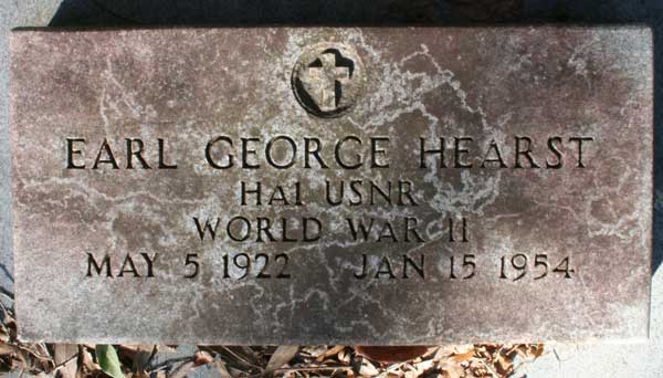 Earl George Hearst Gravestone Photo