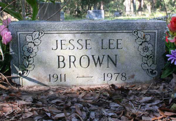 Jesse Lee Brown Gravestone Photo