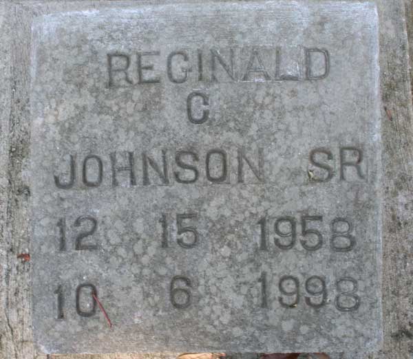 Reginald C. Johnson Gravestone Photo