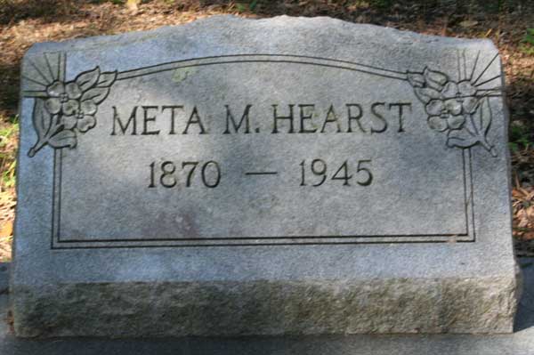Meta M. Hearst Gravestone Photo