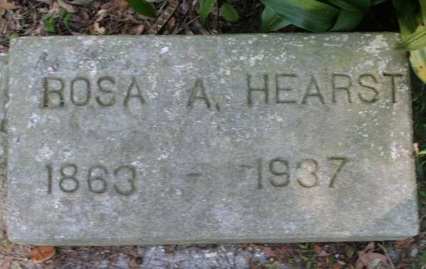 Rosa A. Hearst Gravestone Photo