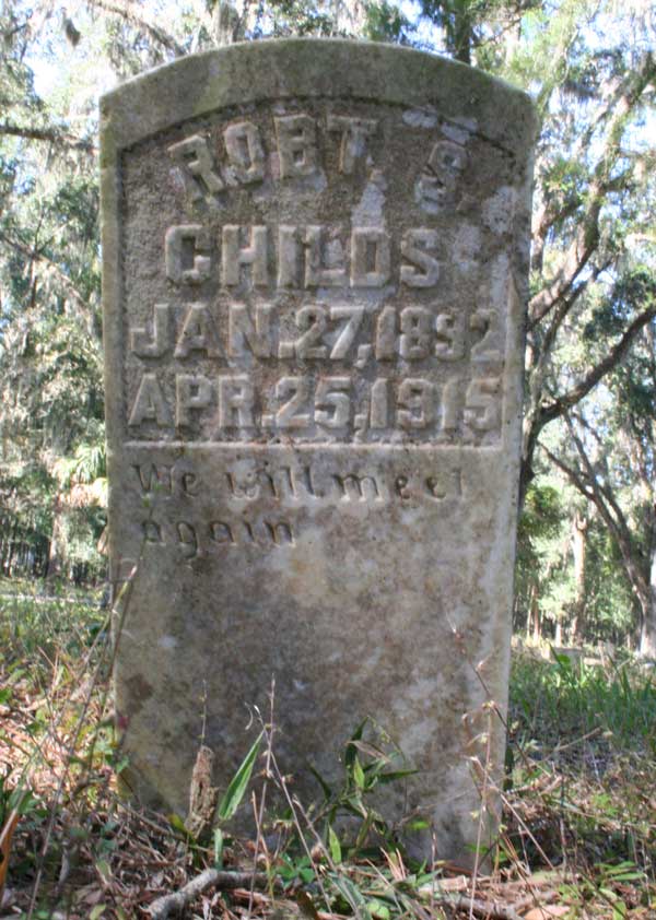 Robt S. Childs Gravestone Photo
