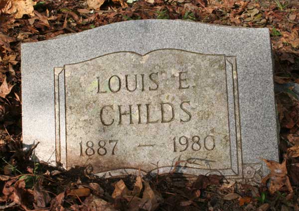 Louis E. Childs Gravestone Photo