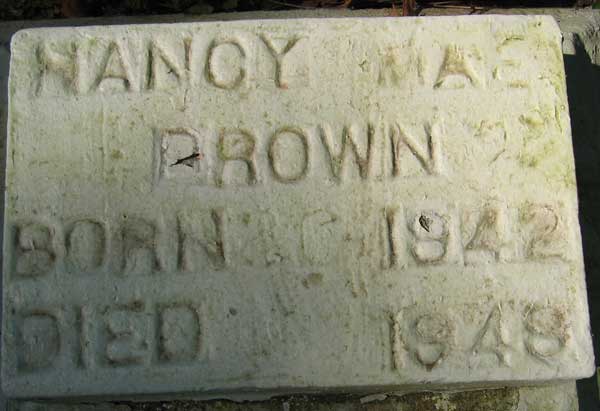 Nancy Mae Brown Gravestone Photo