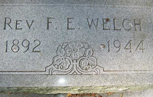 F.E. Welch Gravestone Photo