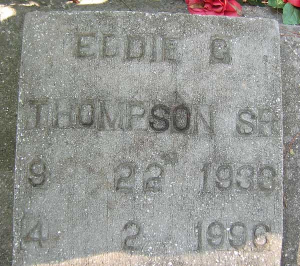 Eddie G. Thompson Gravestone Photo