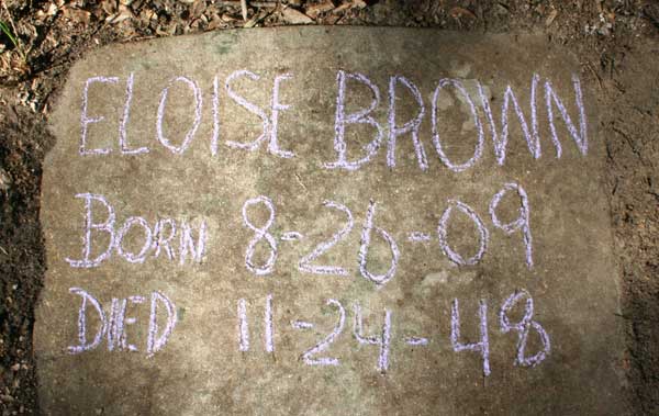 Eloise Brown Gravestone Photo