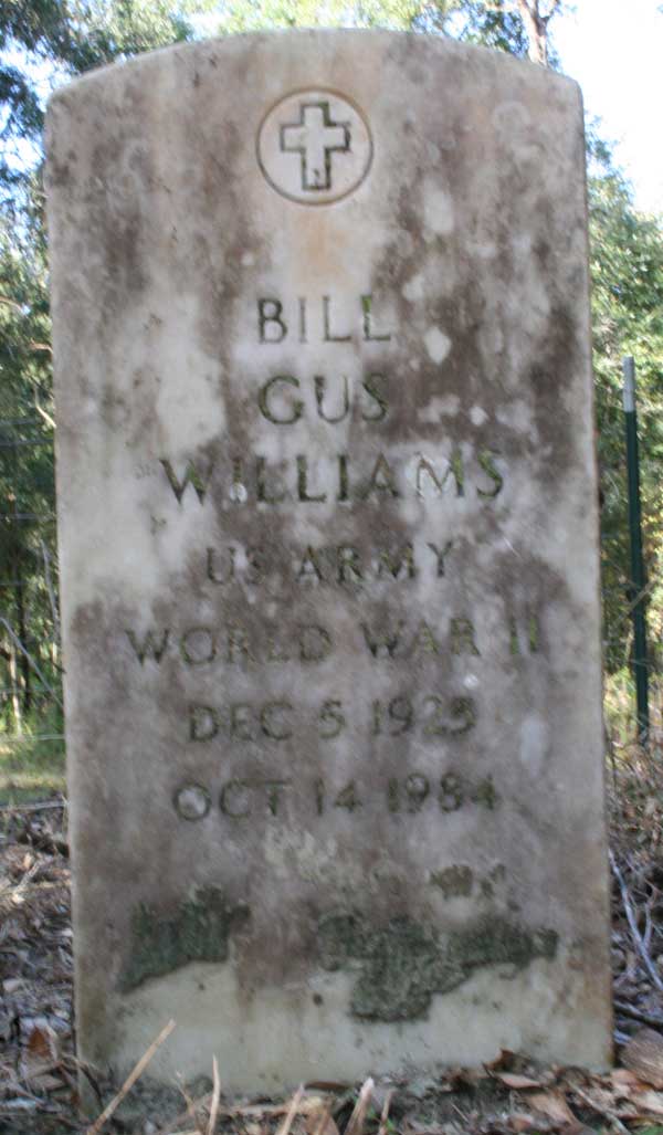 Bill Gus Williams Gravestone Photo