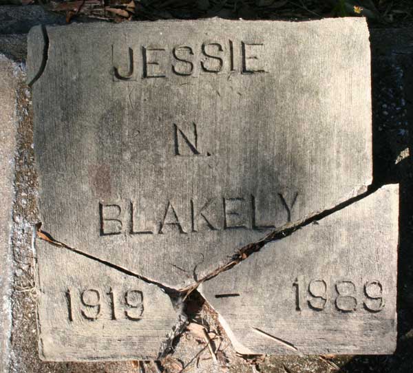 Jessie N. Blakely Gravestone Photo