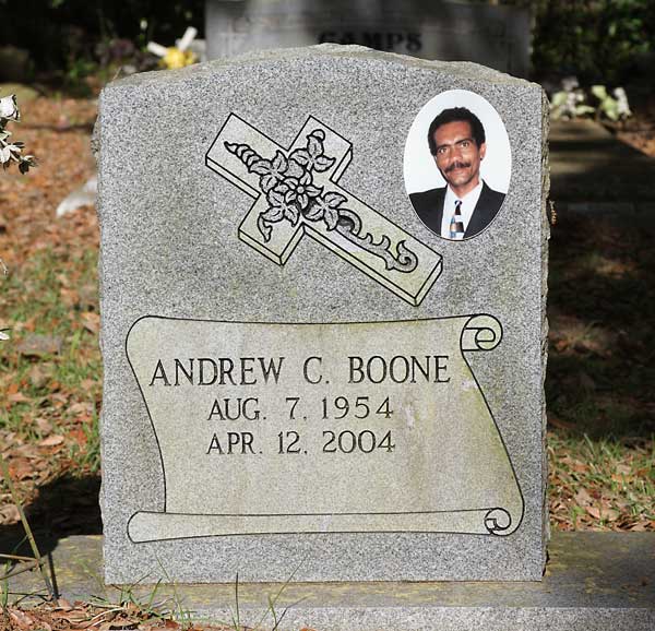 Andrew C. Boone Gravestone Photo