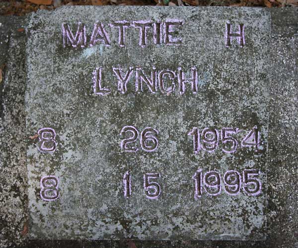 Mattie H. Lynch Gravestone Photo