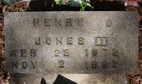 Henry O. Jones Gravestone Photo