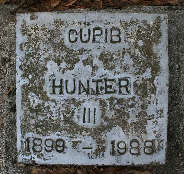 Cupib Hunter Gravestone Photo