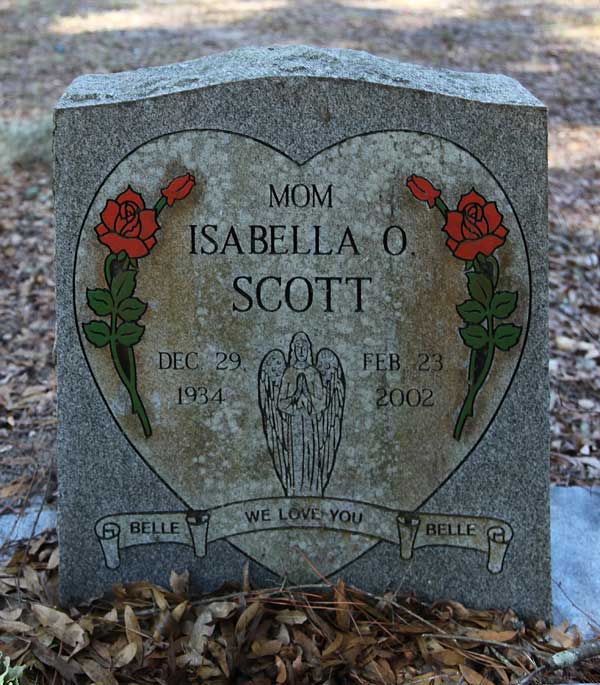 Isabella O. Scott Gravestone Photo