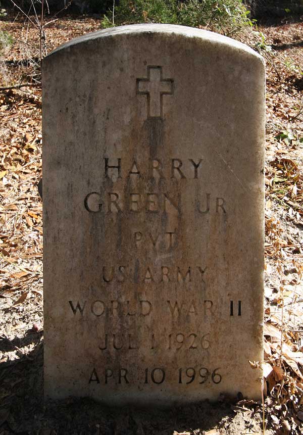 Harry Green Gravestone Photo
