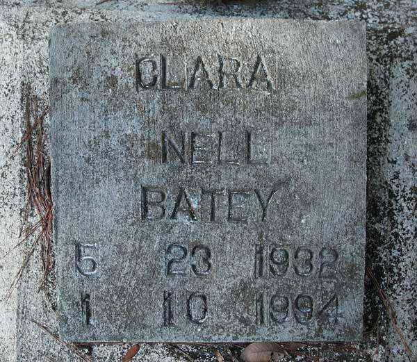Clara Nell Batey Gravestone Photo