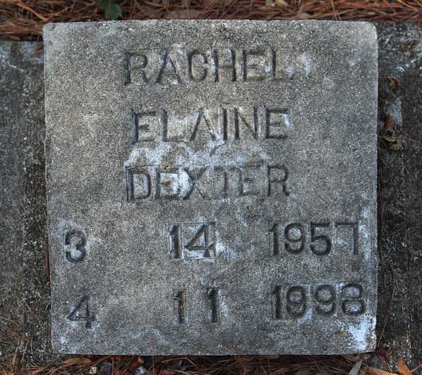 Rachel Elaine Dexter Gravestone Photo