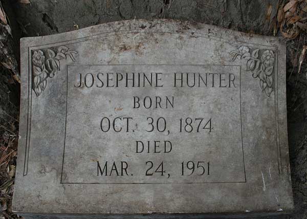 Josephine Hunter Gravestone Photo